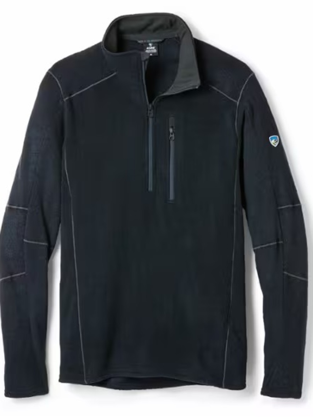 Men's Kuhl Interceptr Quarter-Zip Pullover Sweater - Black